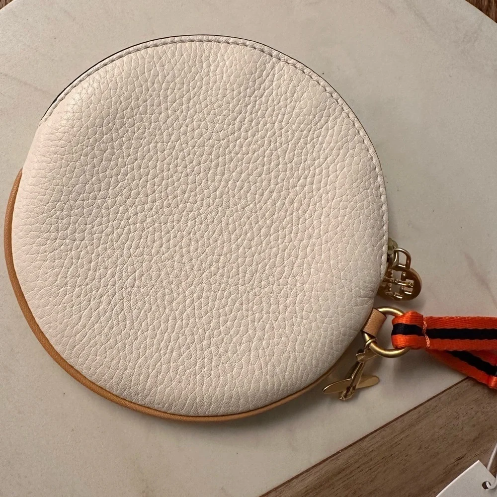 NWT! NEW! Tory Burch Limited Edition Havana OR Hotel Keychains Bag Charm leather